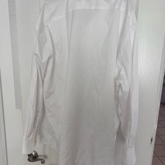 Nordstrom White Traditional Fit Dress Shirt SZ 19 - Picture 5 of 5